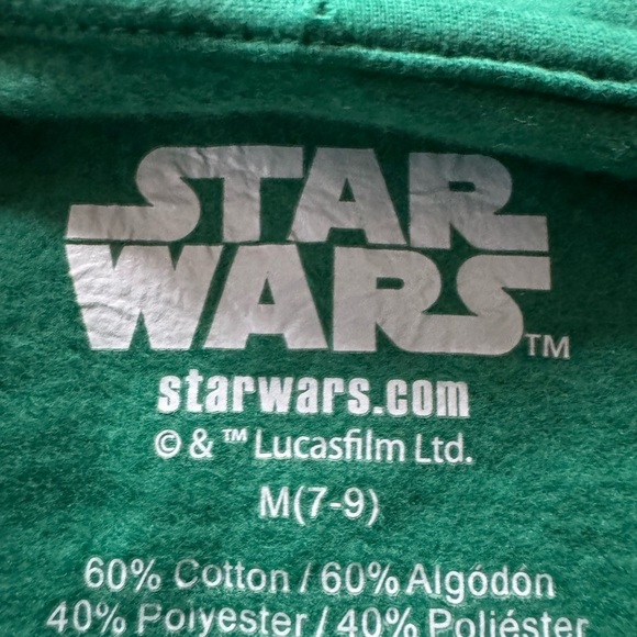 Star Wars Baby Yoda Green Hoodie Size Youth M (7-9) - Picture 5 of 5